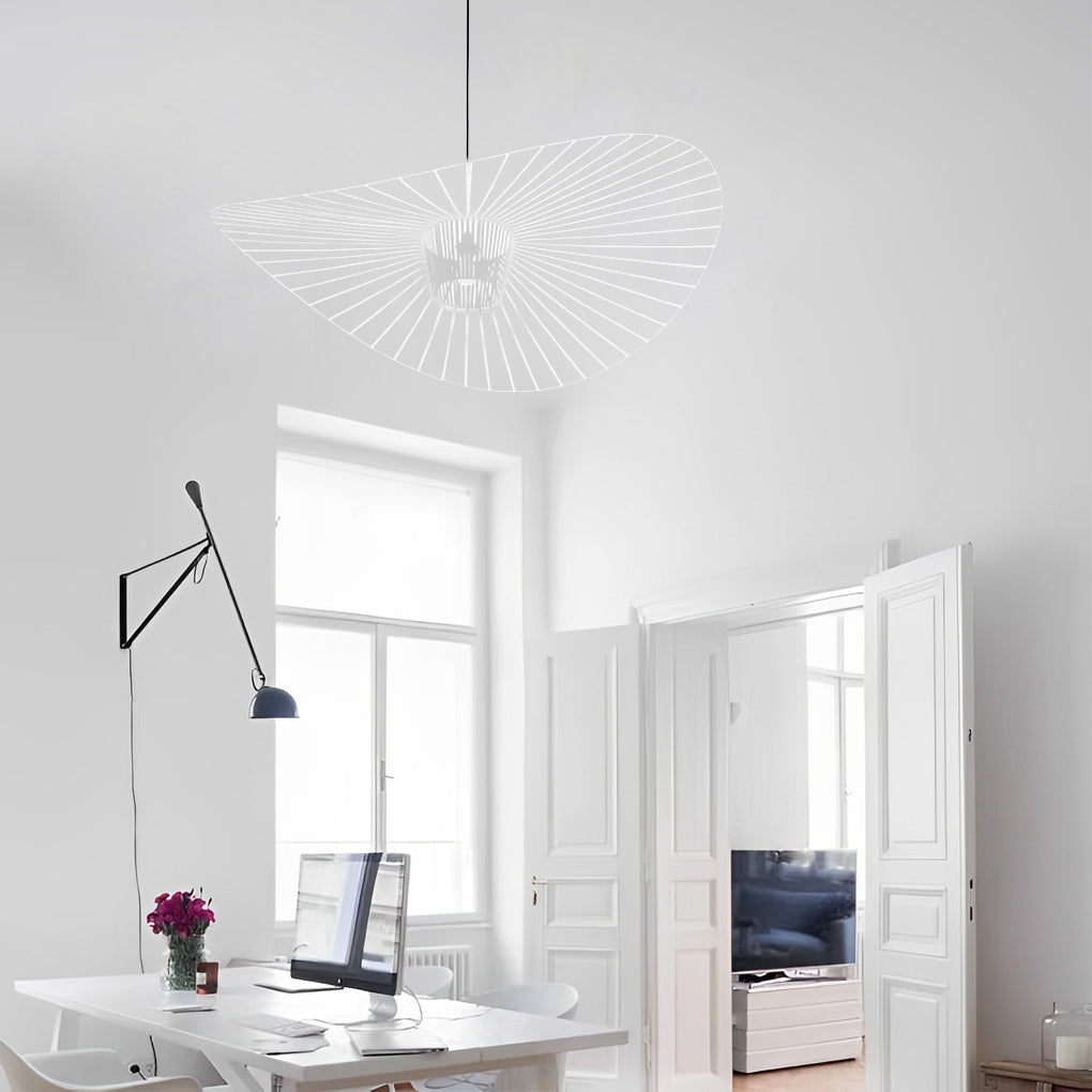 Creative French Style Hat Fabric Nordic Chandelier Pendant Lighting Fixture