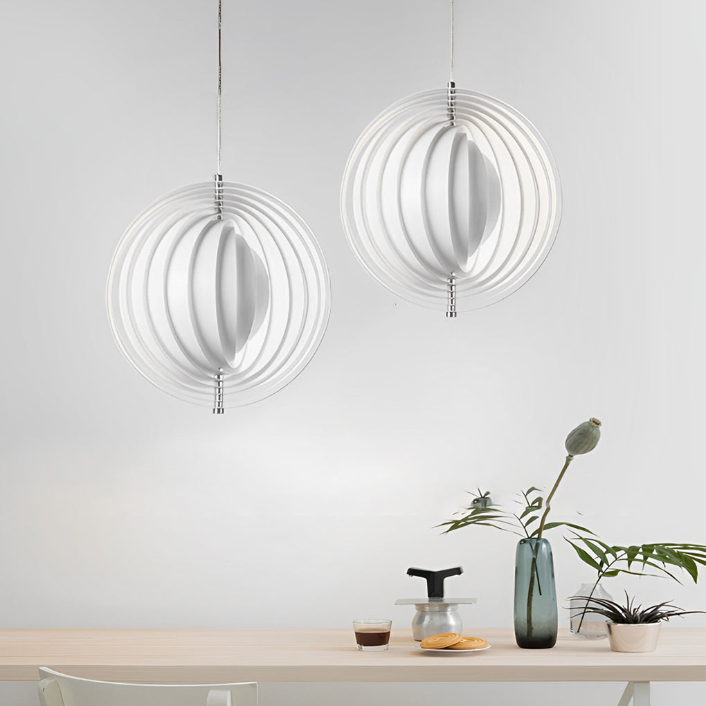 360° Rotatable Metal Creative White Nordic Pendant Lights Hanging Light Fixture