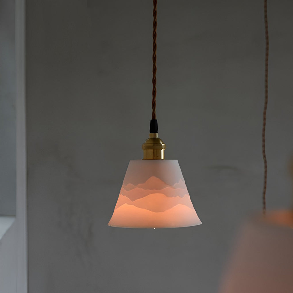 Mountains Shadow Ceramic LED Nordic Island Lights Pendant Light Wall Light Fixture