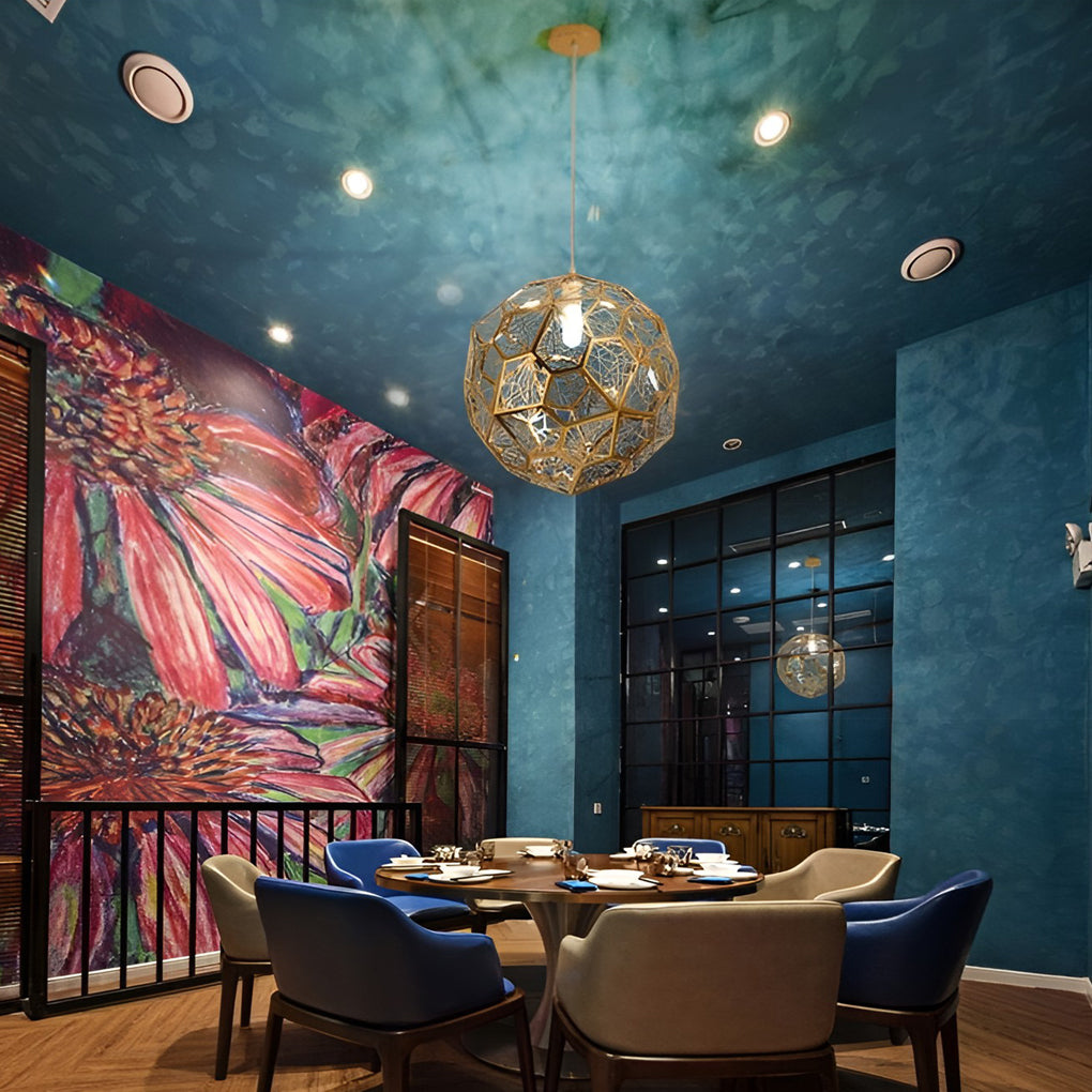 Geometric Spherical Postmodern Dining Room Chandelier Pendant Lighting