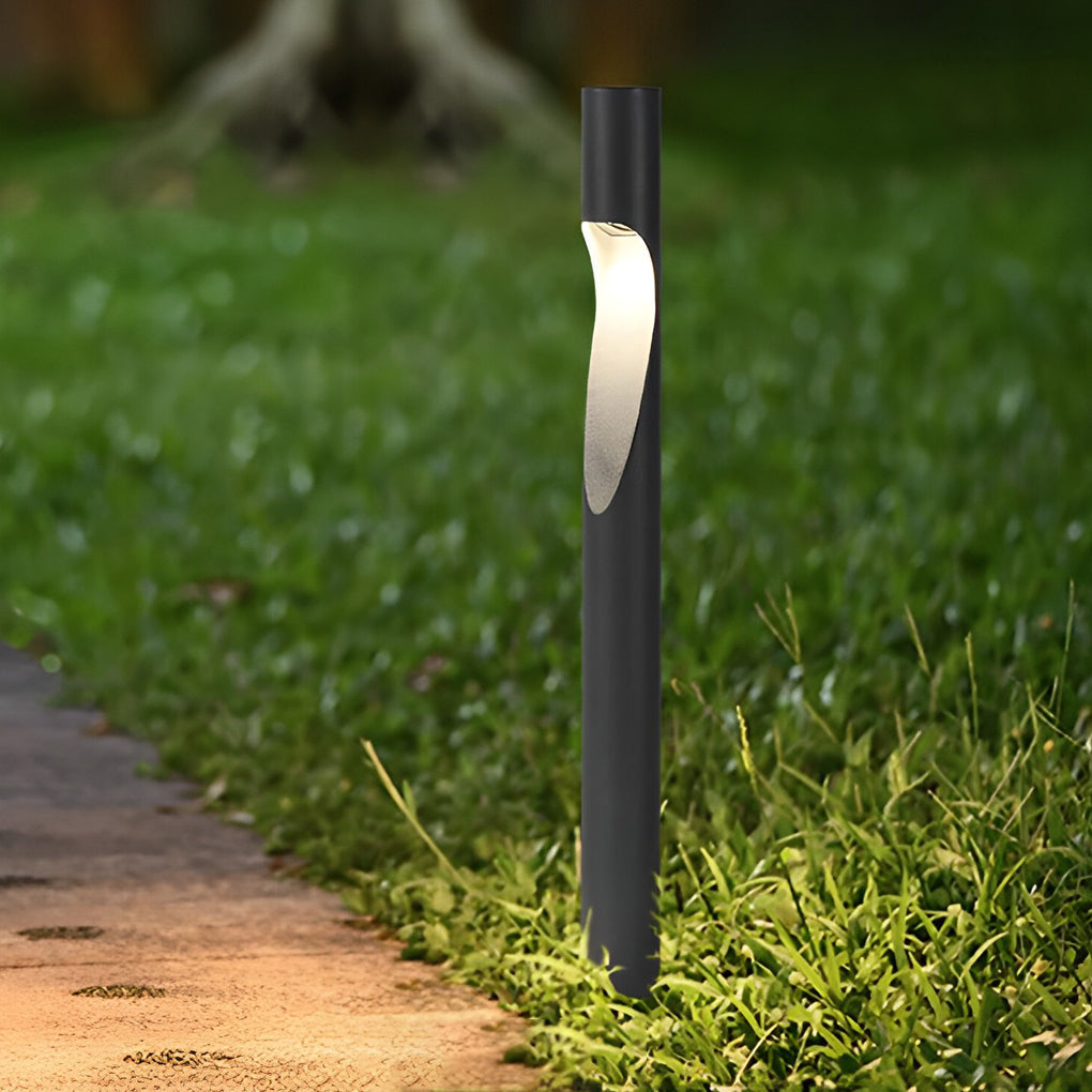 Round Creative Waterproof LED 10W Gray Modern Outdoor Light Pathway Lamp - Dazuma