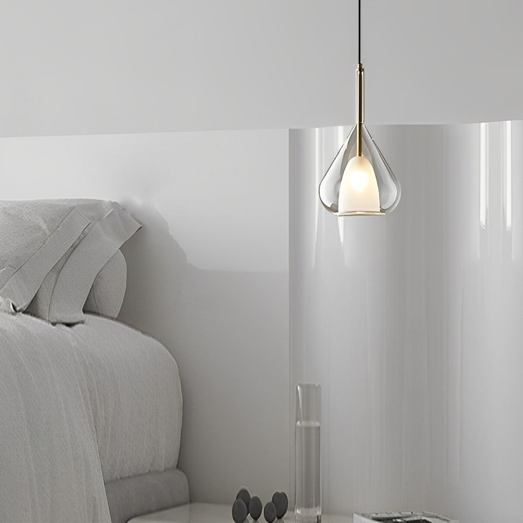 Raindrop Creative Double Layers Glass Nordic Pendant Lightings Small Chandelier