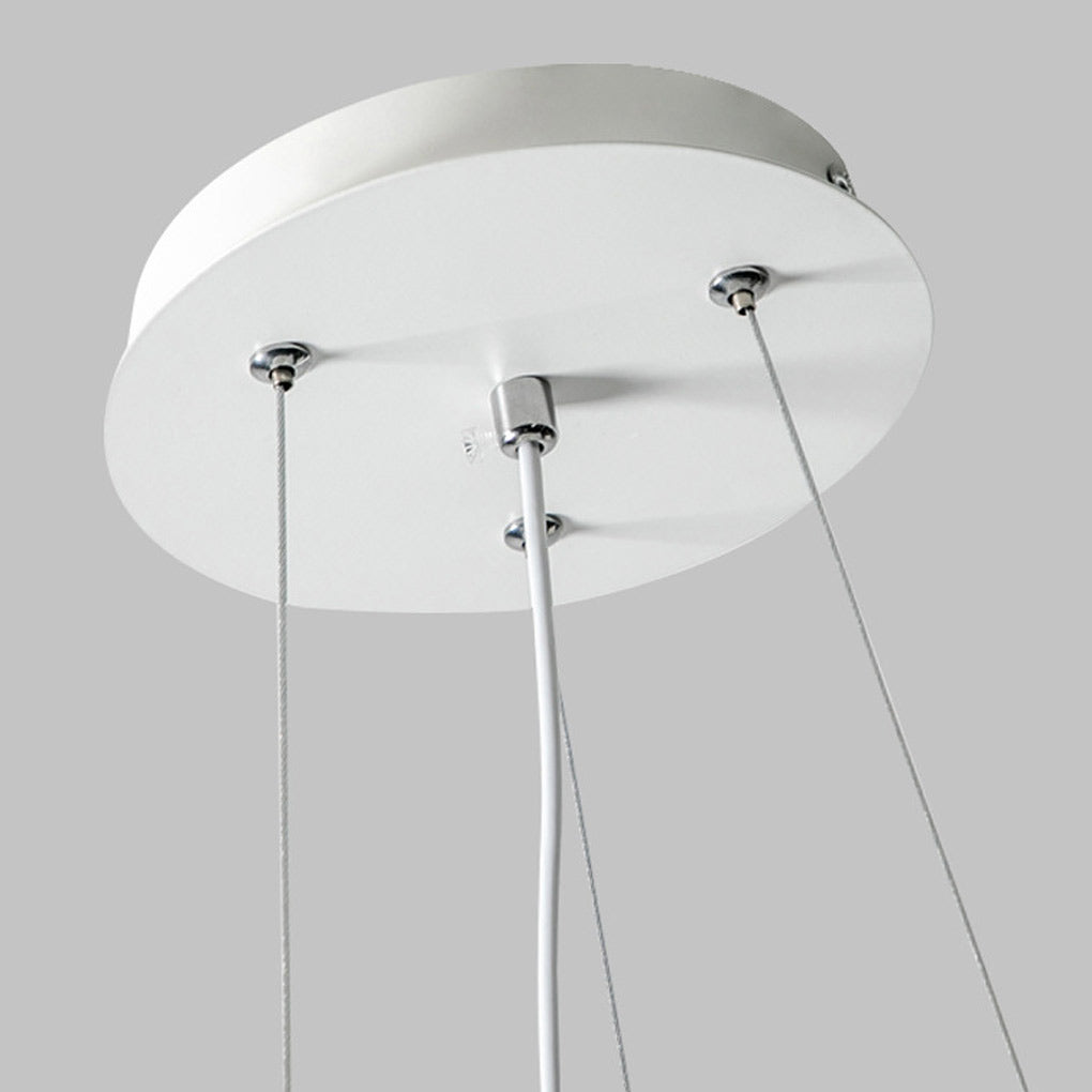 Pumpkin Shape Clouds Stepless Dimming LED White Nordic Ceiling Lightings