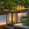 Minimalist Vertical Strip Shape Waterproof LED Black Outdoor Lawn Lamp - Dazuma