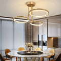 Minimalist 3 Ring Metal Nordic Ceiling Lights Chandelier Hanging Lamp - Dazuma