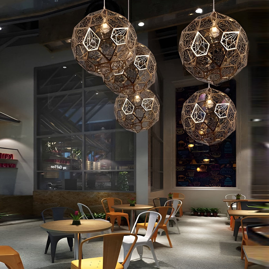 Geometric Spherical Postmodern Dining Room Chandelier Pendant Lighting