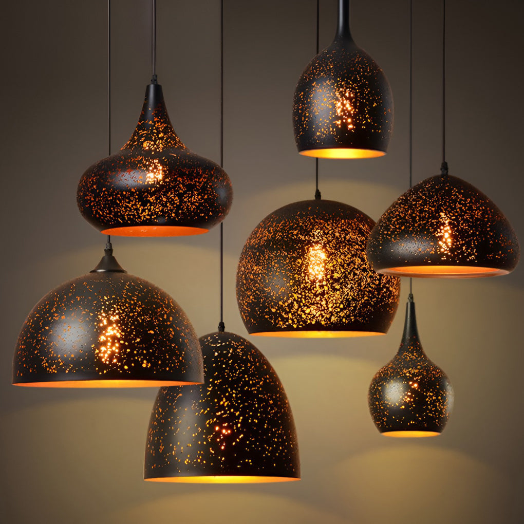 Creative Iron E27 Black Retro Industrial Pendant Lighting Hanging Ceiling Lights