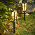 2Pcs Hexagonal Waterproof LED Motion Sensor Outdoor Solar Lawn Lights - Dazuma