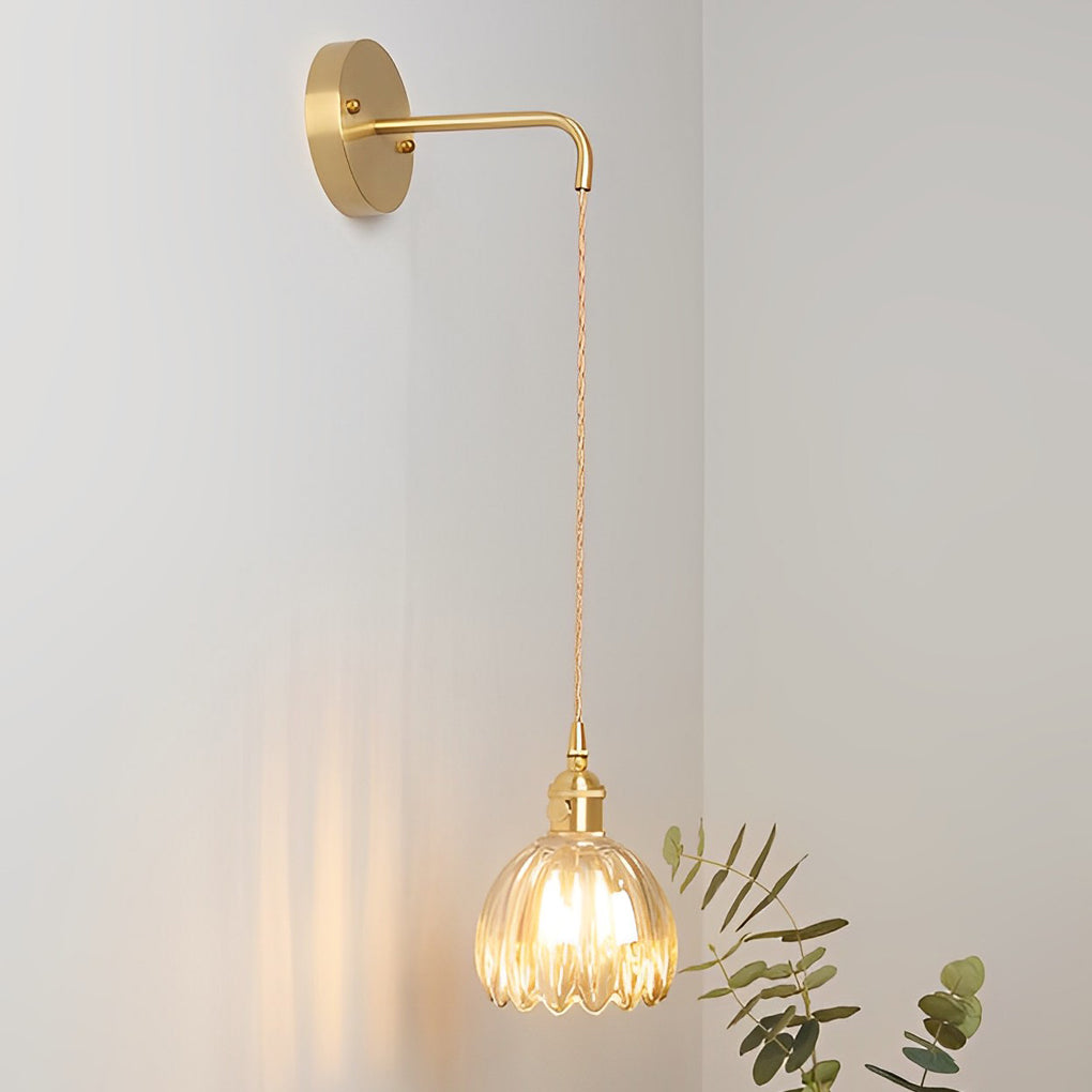 Flower Shape Glass Creative Artistic LED Nordic Hanging Ceiling Light Fixture