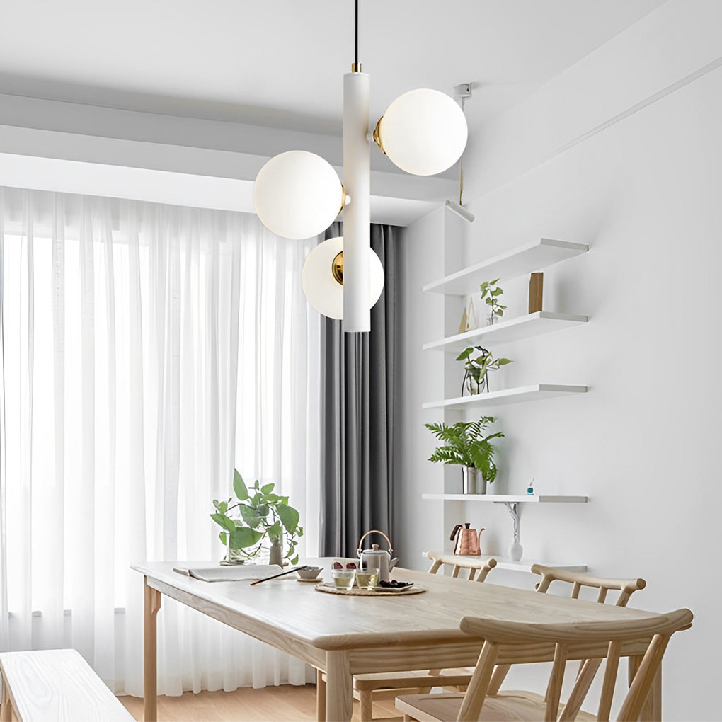 3 Glass Balls LED Creative Personality Nordic Dining Room Chandelier Light - Dazuma