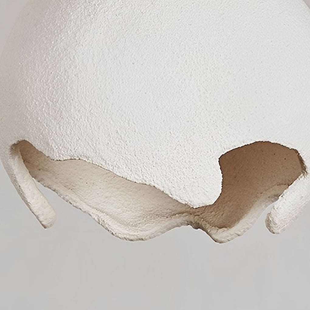 Irregular Ball Creative Ins Creamy White Japanese Style Chandelier Light Design