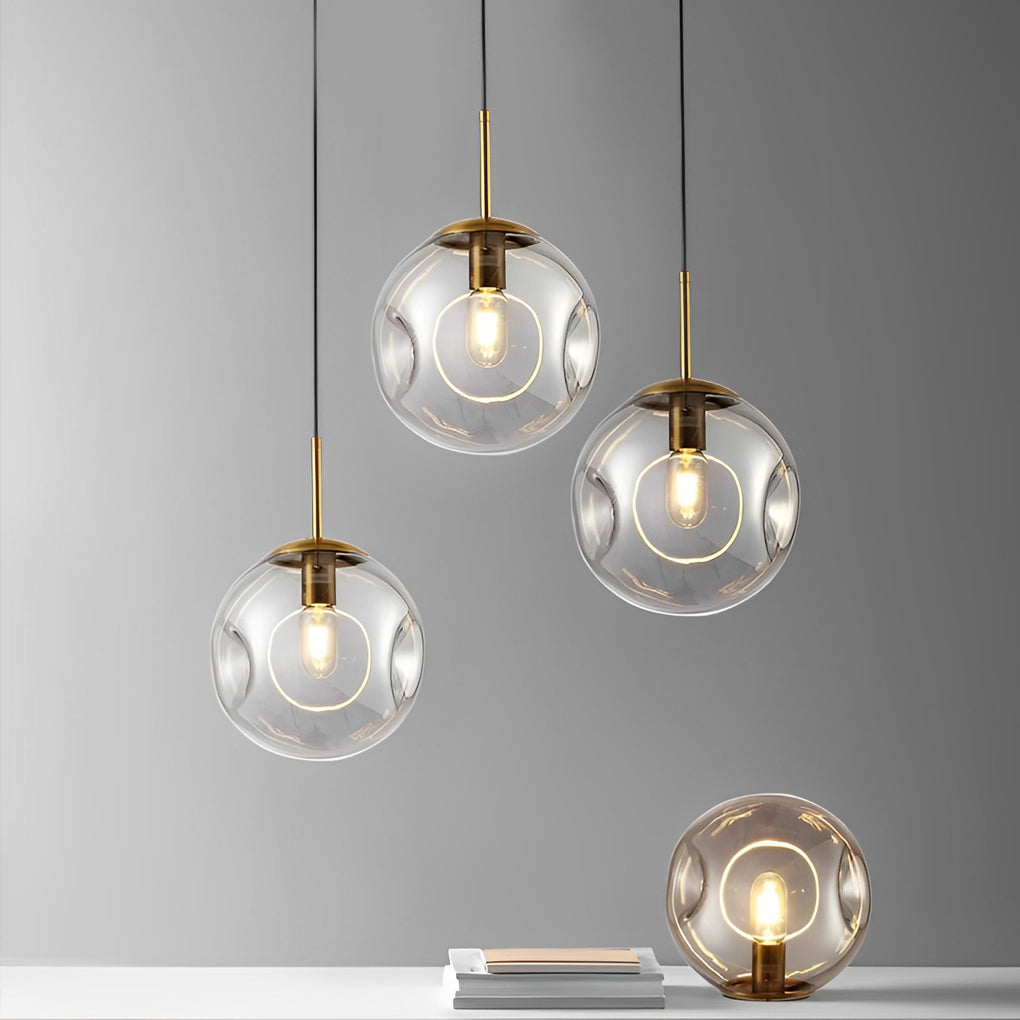 Creative Glass Globe Metal Nordic Small Chandelier Pendant Lightinging