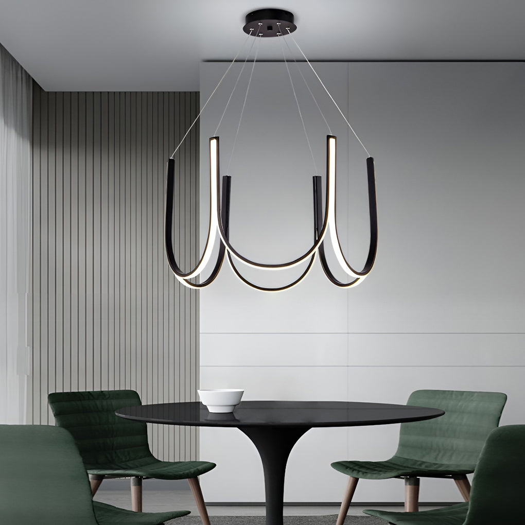Minimalist 3 Step Dimming LED Nordic Chandelier Hanging Ceiling Light Fixture