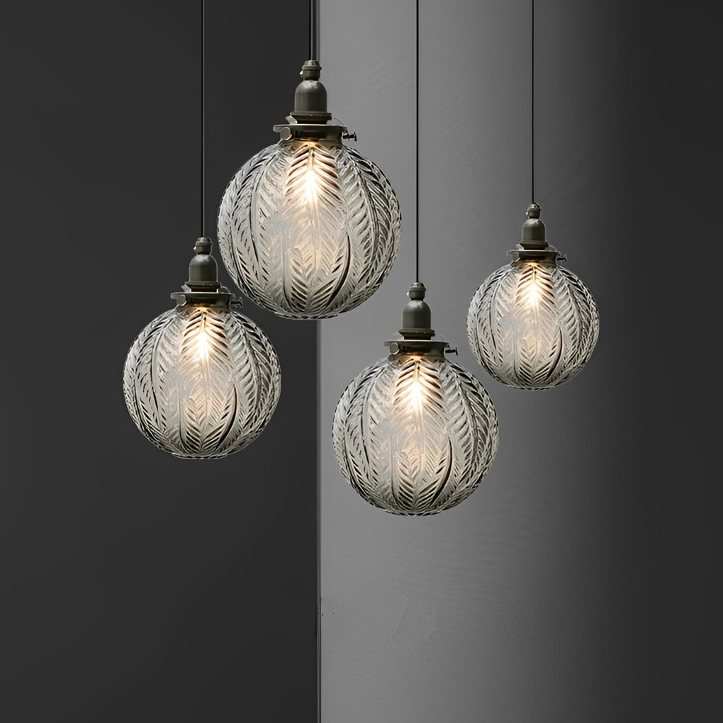 Creative Glass Ball Three Step Dimming LED Modern Pendant Lightings