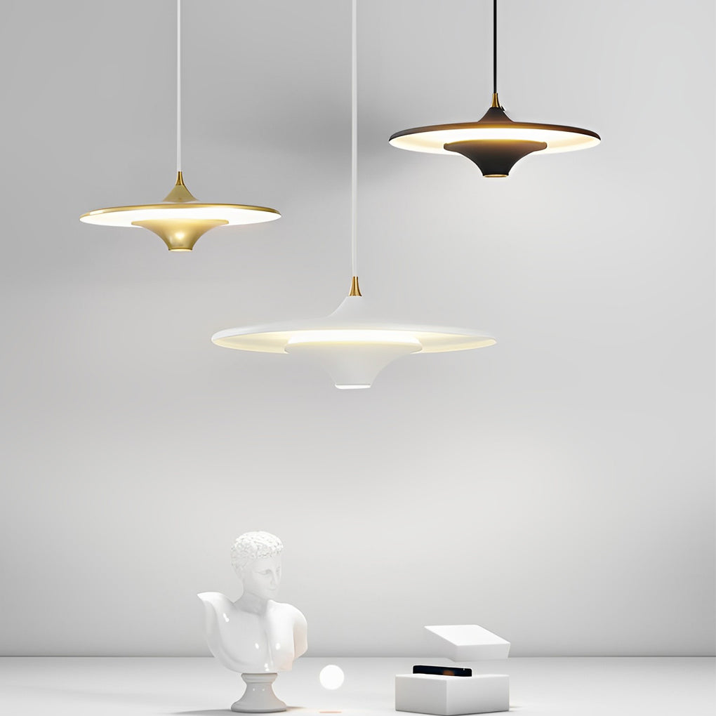 Adjustable Creative Round COB Nordic Pendant Lights Hanging Ceiling Light Fixture