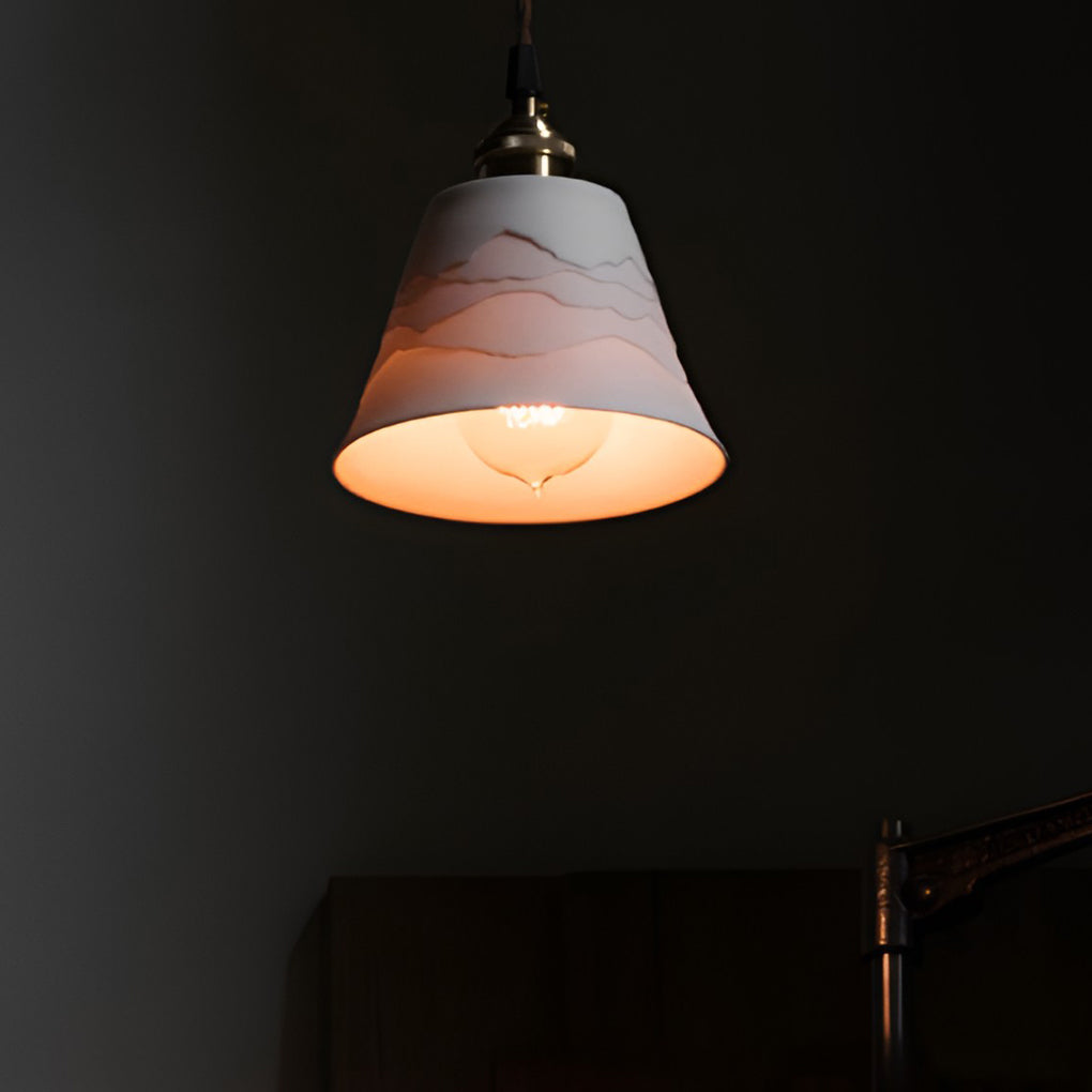 Mountains Shadow Ceramic LED Nordic Island Lights Pendant Light Wall Light Fixture