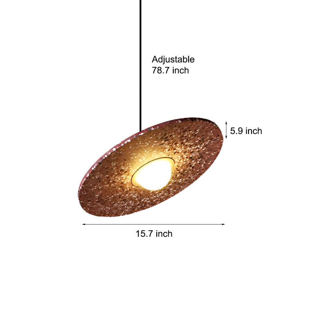 Round Terrazzo Planets Glass Creative LED Nordic Pendant Lightings Fixture