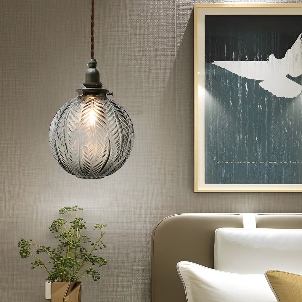 Creative Glass Ball Three Step Dimming LED Modern Pendant Lightings