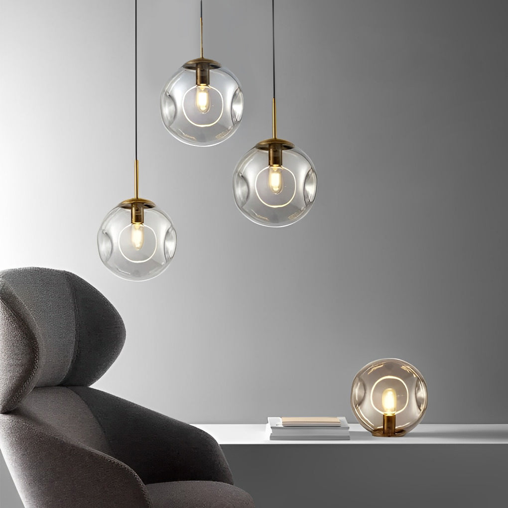 Creative Glass Globe Metal Nordic Small Chandelier Pendant Lightinging