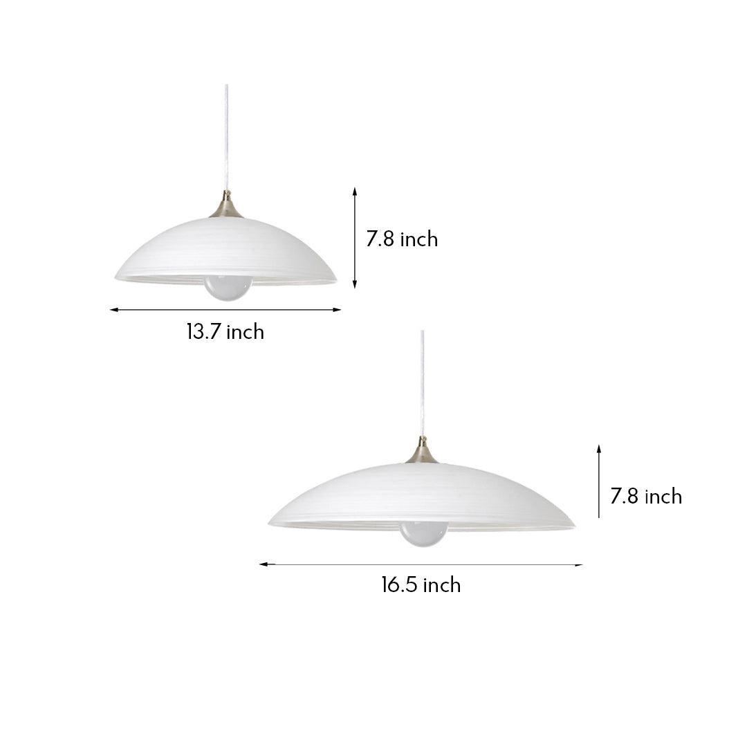 Japanese Style Pendant Lighting Retro Water Pattern Glass Light