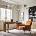Globe Sputnik Industrial Glass Chandelier Modern Lighting with Customizable Color Shades