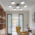 Sputnik Artistic Lights Chandeliers Metal Wood Baby Kids Lights Ceiling Lights