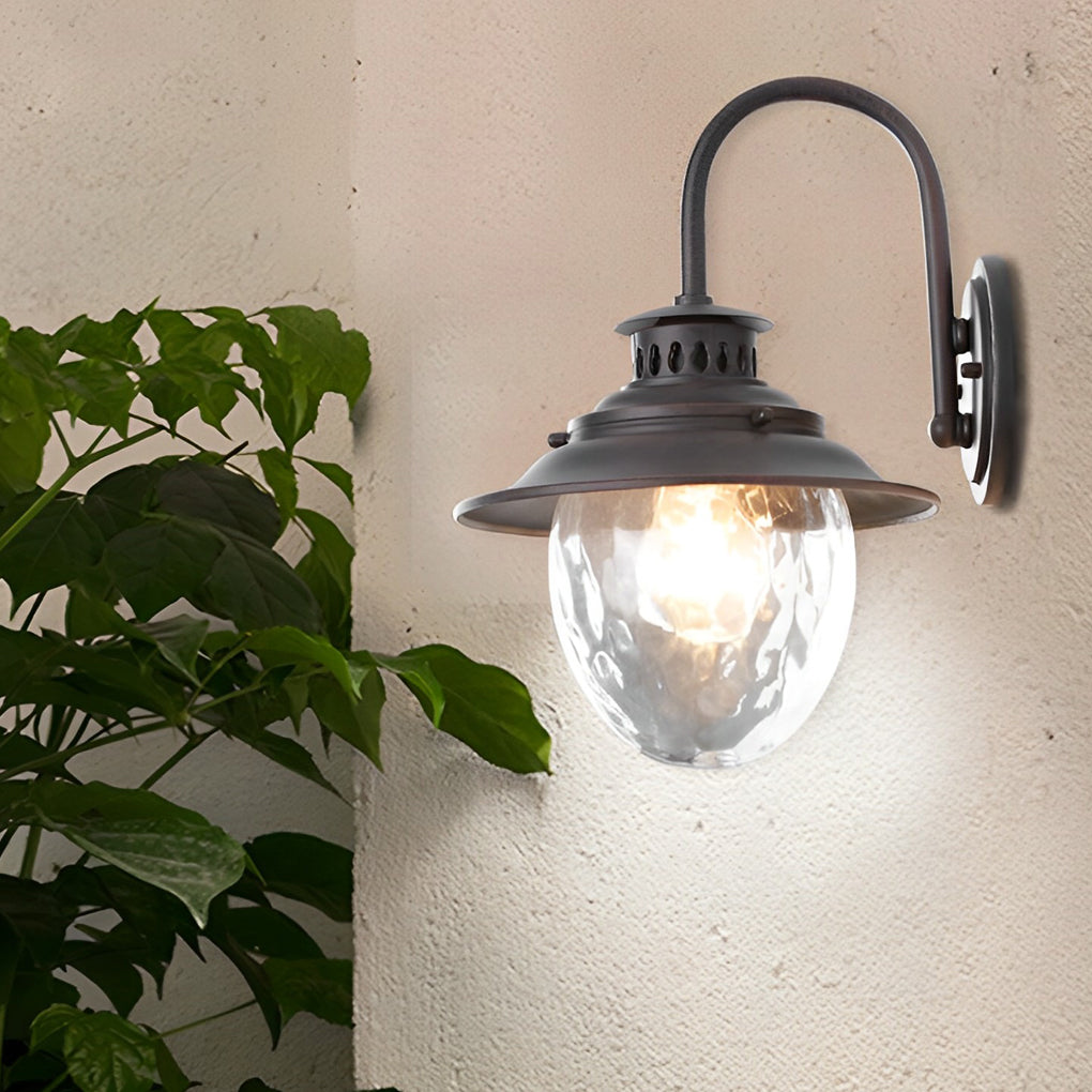 Creative Glass Metal LED Waterproof Modern Outdoor Wall Lamp Wall Sconce Lighting | Dazuma