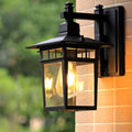 Glass LED Waterproof Retro Outdoor Wall Lamp Wall Sconce Lighting without Bulb | Dazuma