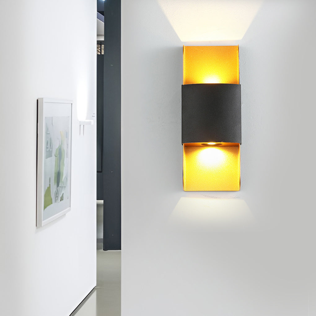 LED Up and Down Lights COB Waterproof Metal Modern Outdoor Wall Lamps | Dazuma