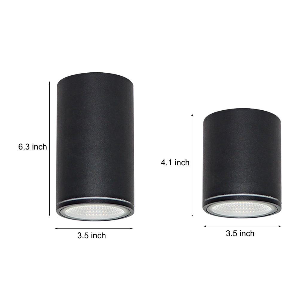 Round LED Flush Mount Ceiling Lighting Minimalist Waterproof Downlight for Living Rooms and Corridors