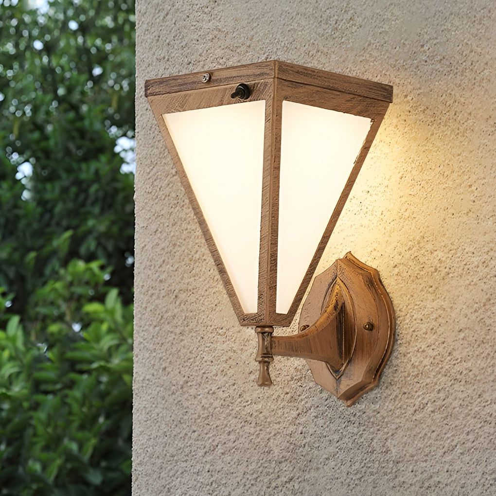 Retro Dimmable LED Waterproof Modern Solar Plug in Wall Sconce Wall Lamp | Dazuma