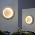 Creative Moon Shaped Waterproof LED 10W Modern Wall Lamp Exterior Decor | Dazuma