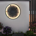 Round Moon Waterproof LED Modern Outdoor Wall Lights Fixture Wall Lamp | Dazuma