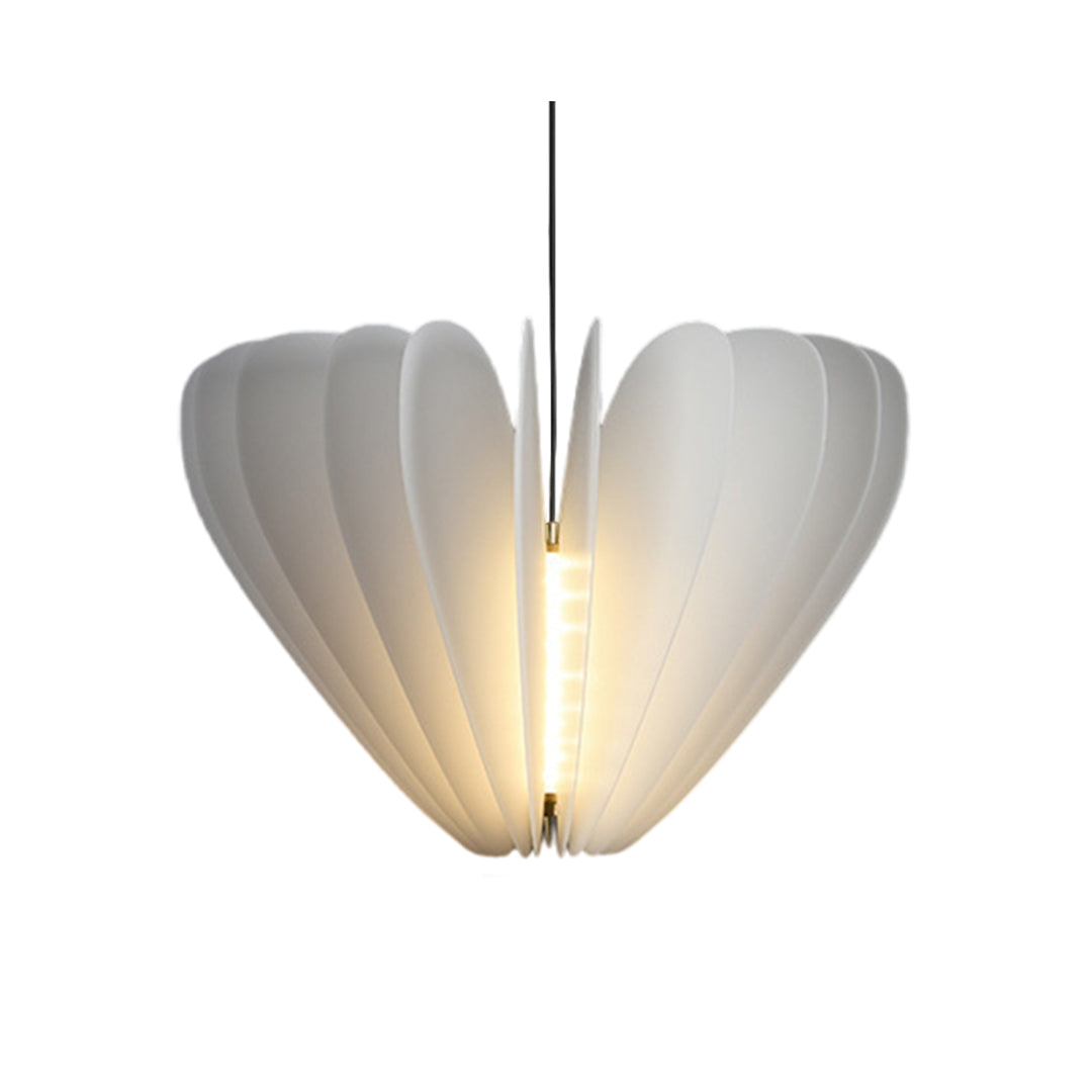 White Shade Pendant Lighting Nordic Cream Style PE Material LED Light