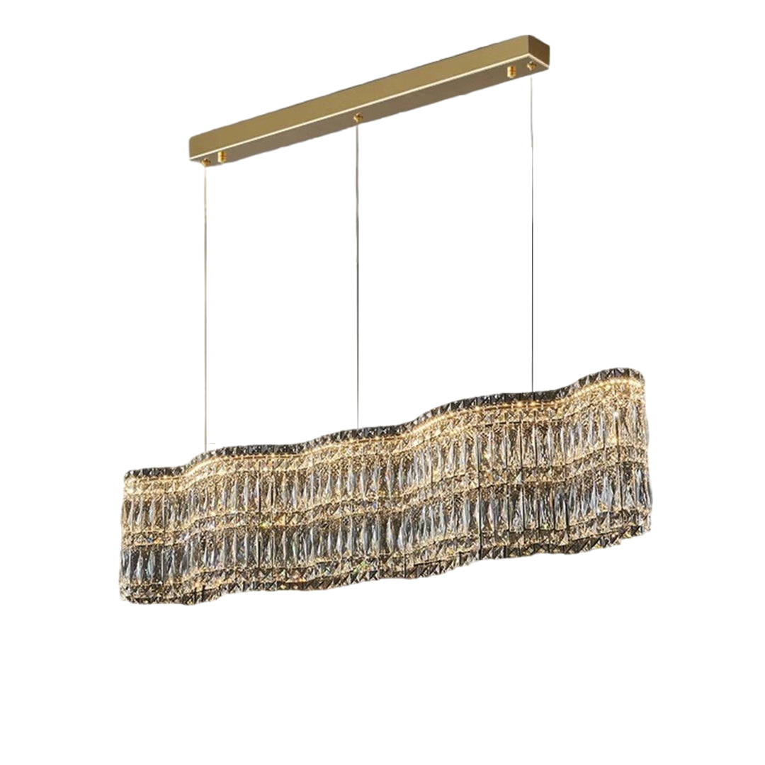 LED Large Crystal Chandelier Elegant Chandelier Light Modern Minimalist Style Design