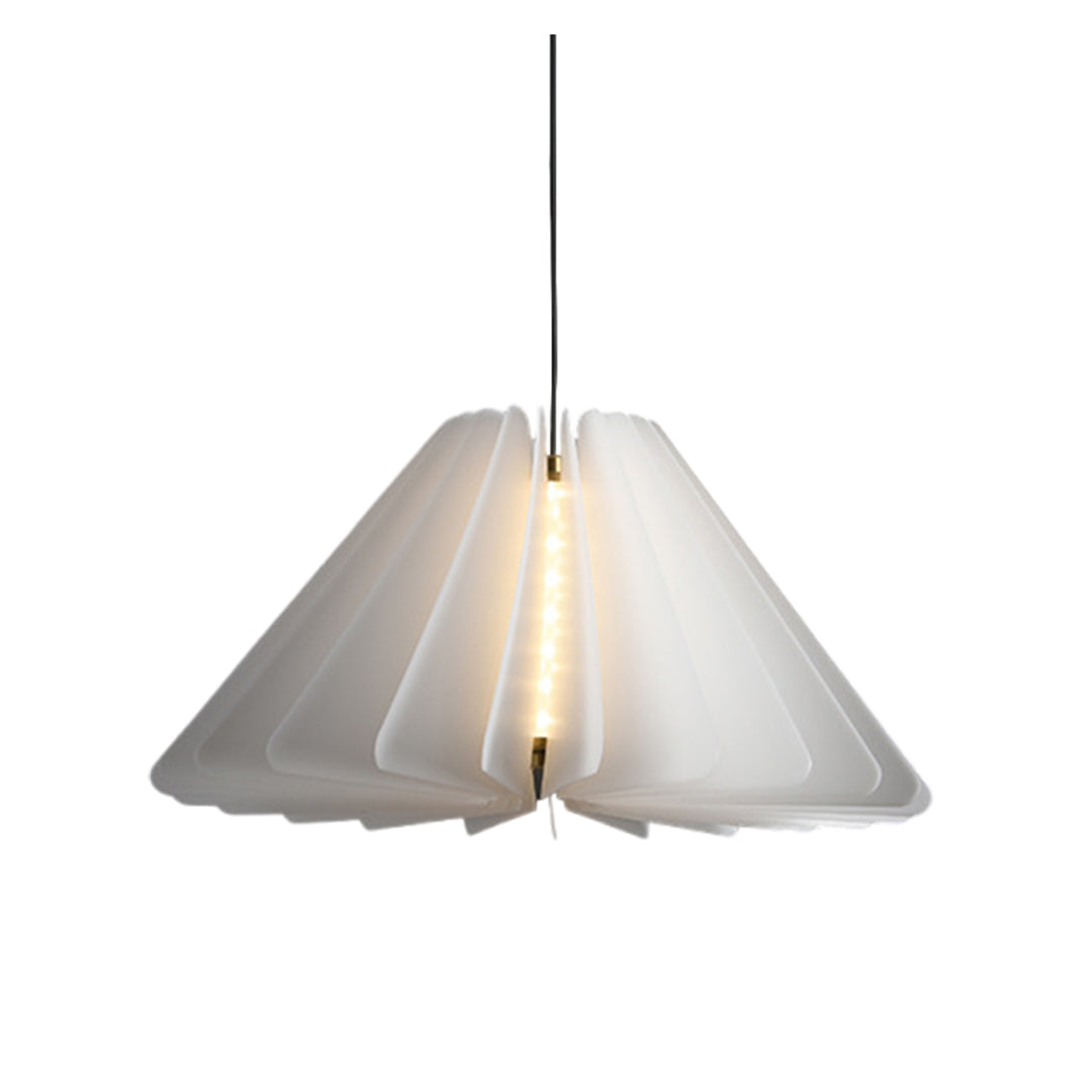 White Shade Pendant Lighting Nordic Cream Style PE Material LED Light