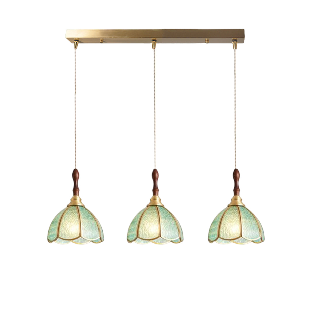 Water Ripple Glass Pendant Lightinging Nordic Full Copper Light
