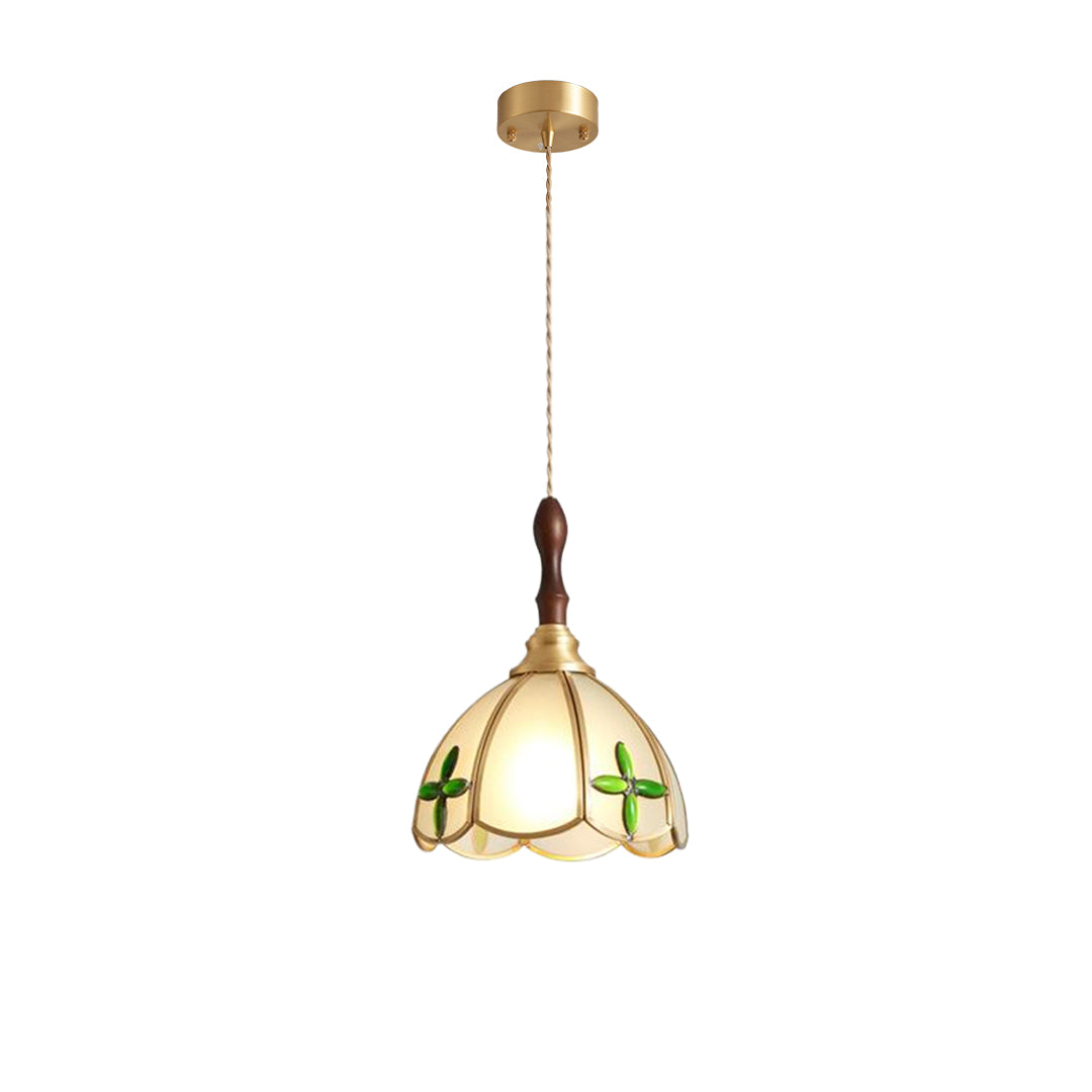Water Ripple Glass Pendant Lightinging Nordic Full Copper Light