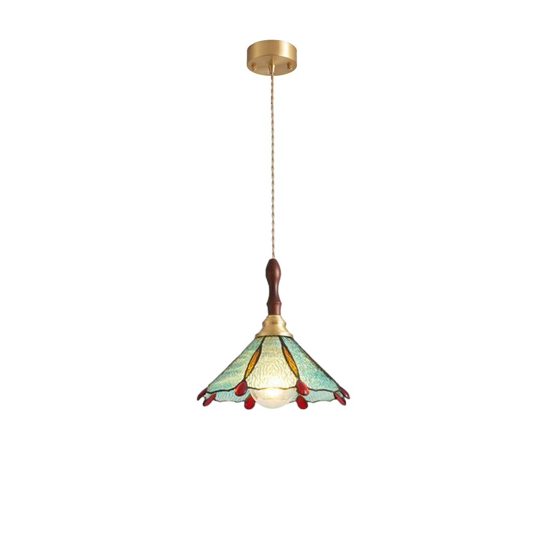 Water Ripple Glass Pendant Lightinging Nordic Full Copper Light