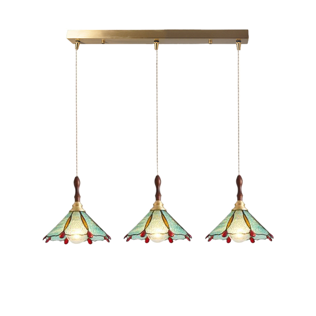 Water Ripple Glass Pendant Lightinging Nordic Full Copper Light