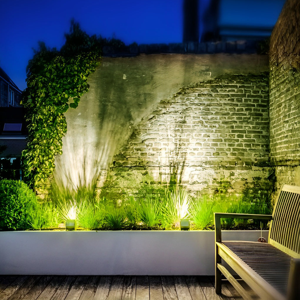 Adjustable Square Waterproof Colorful Spotlight Outdoor Wall Lights | Dazuma