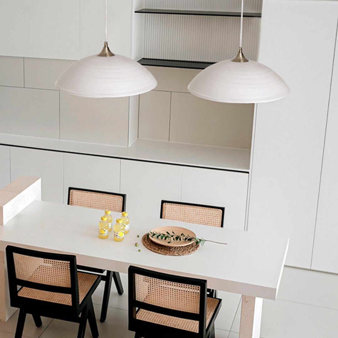 Japanese Style Pendant Lighting Retro Water Pattern Glass Light