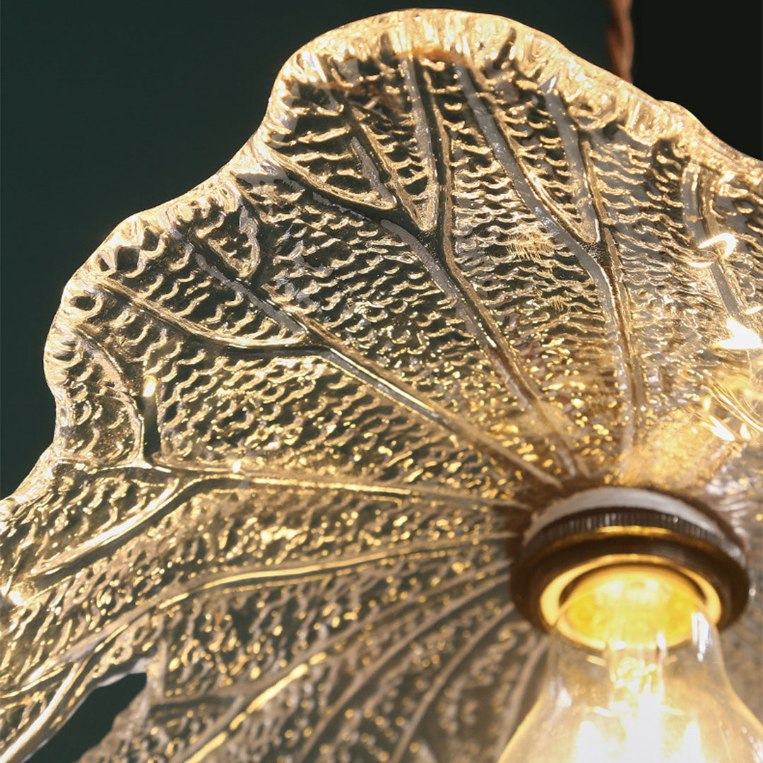Lotus Light Pendant Japanese Retro Leaf Small Pendant Light Fixtures