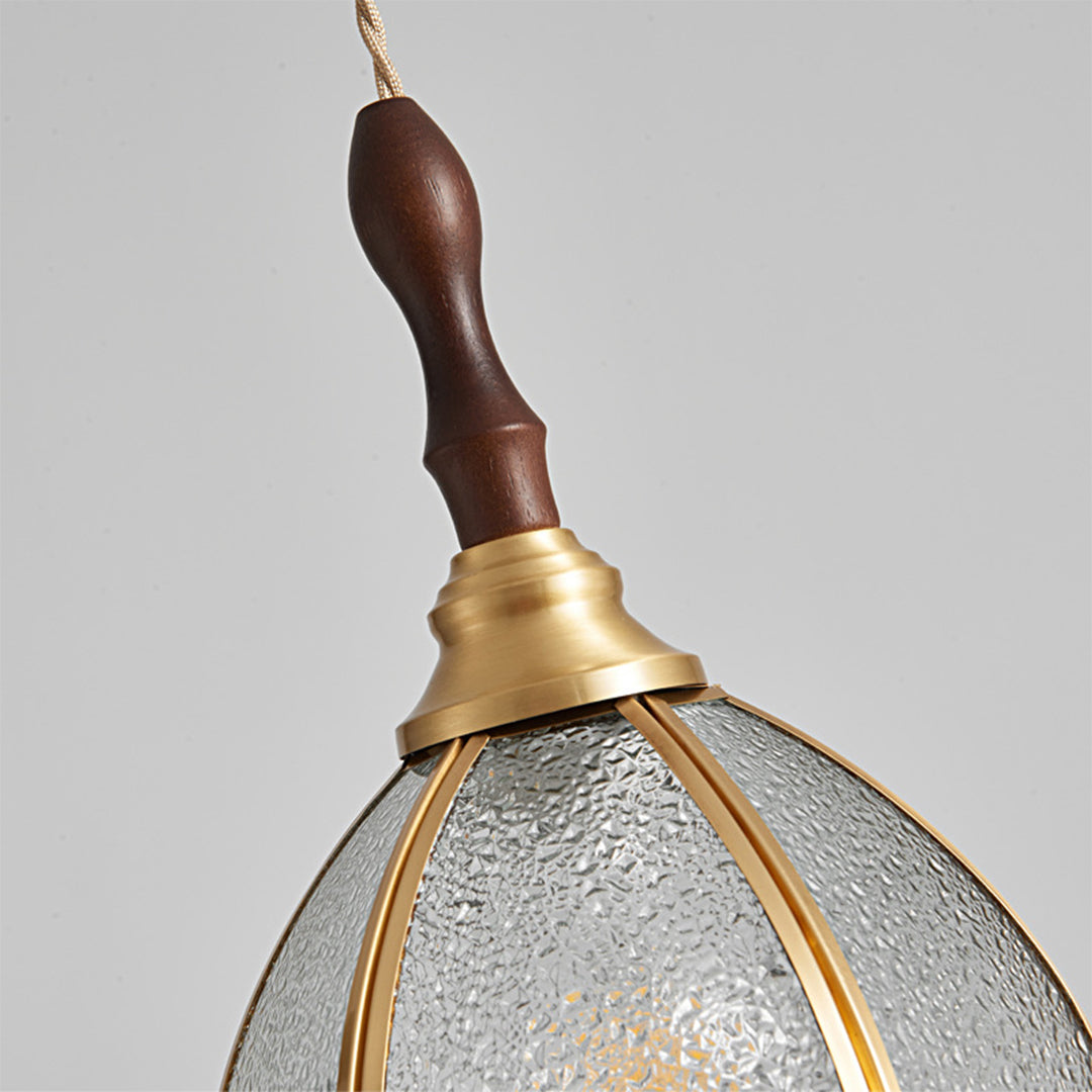 Water Ripple Glass Pendant Lightinging Nordic Full Copper Light