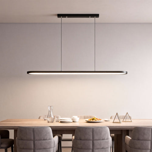 Black/White/Coffee Oval Shaped LED Modern Ceiling Lights Pendant Lights