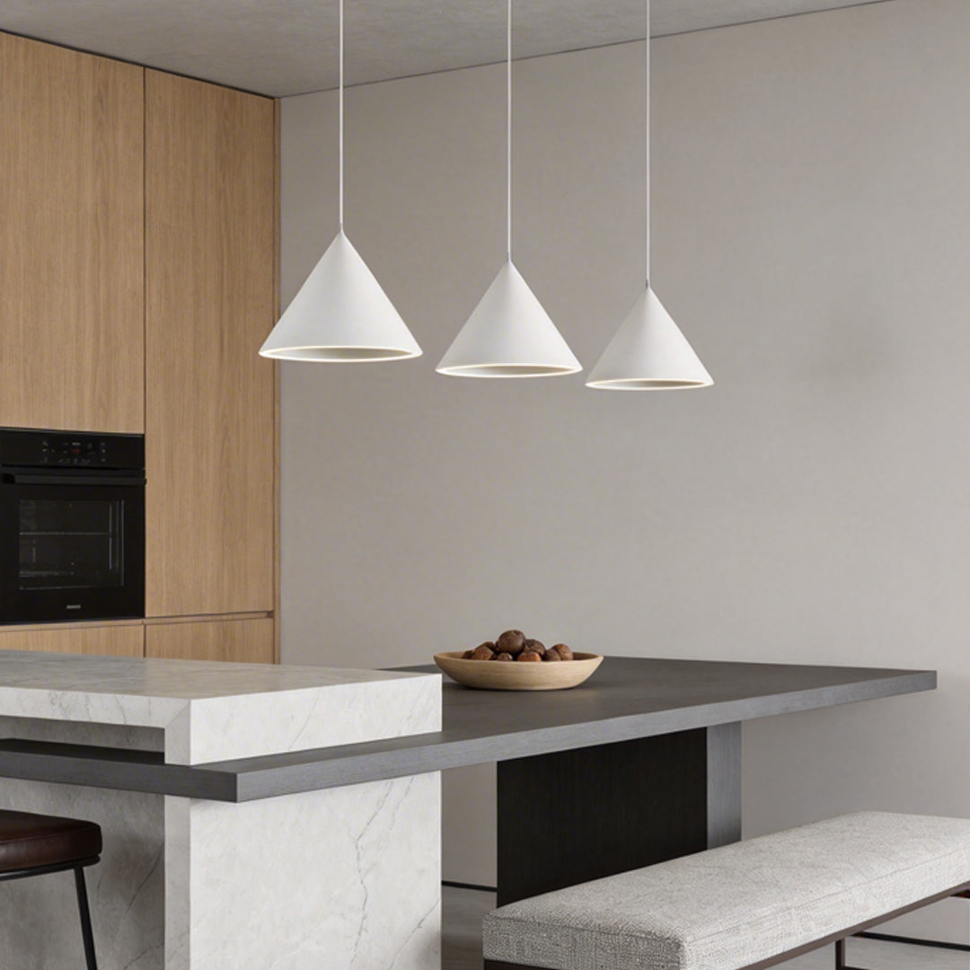 Cone Shaped Pendant Lights LED Macaron Color Ceiling Light
