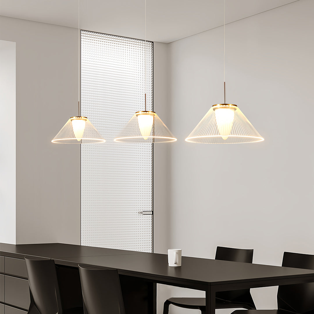 Clear Glass Pendant Lightings for Kitchen Island Spectrum Ceiling Light