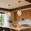 Mini Crystal Pendant Light Modern Metal Ceiling Light