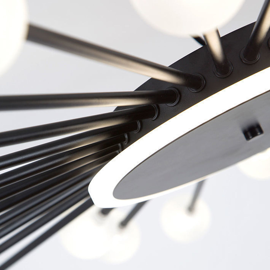 Glass Flush Mount Light Minimalist Sputnik Style Luxury Ceiling Lighting