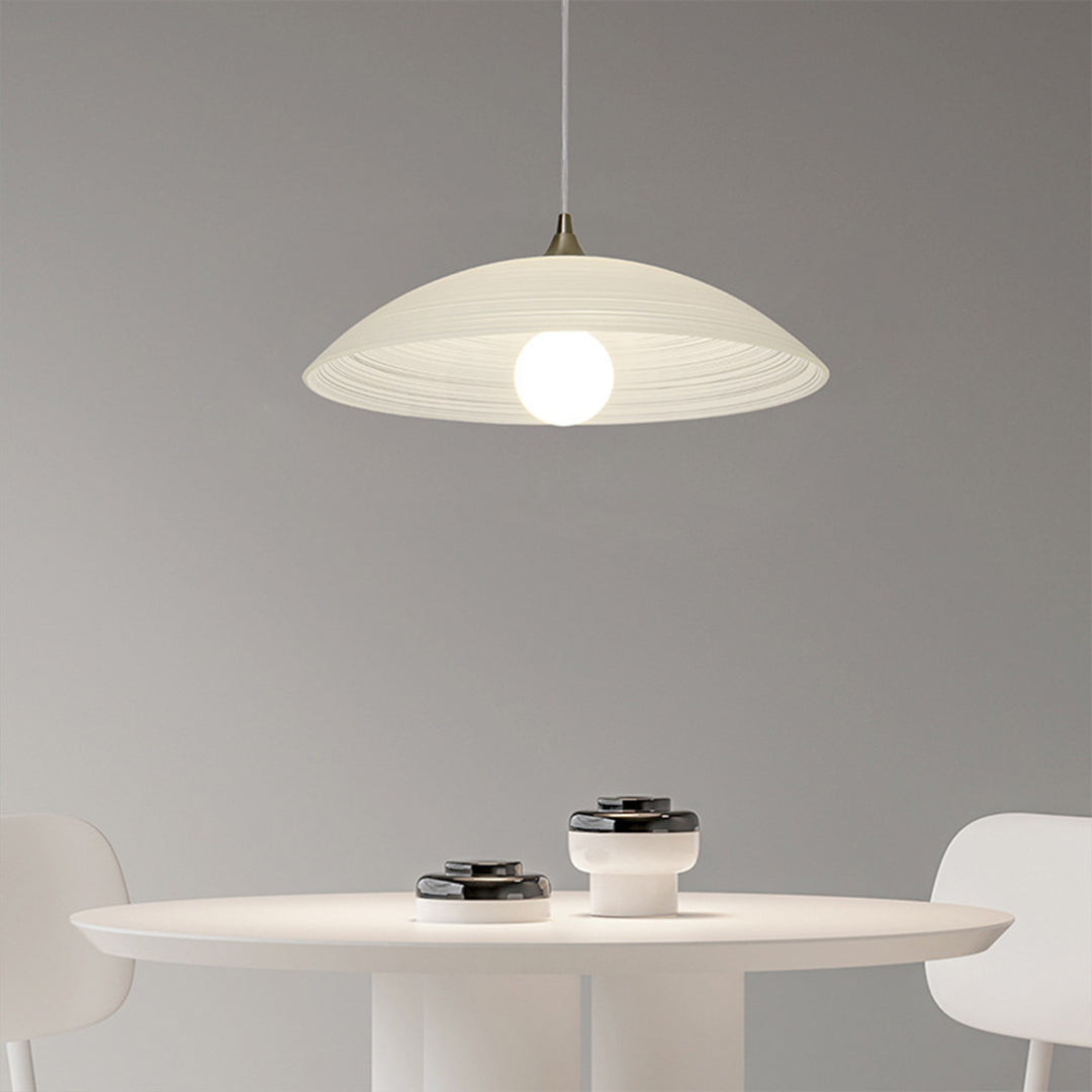 Japanese Style Pendant Lighting Retro Water Pattern Glass Light